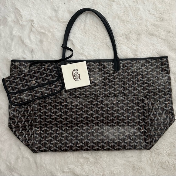 Goyard Goyardine Saint Louis GM w/ Pouch - Picture 8 of 13